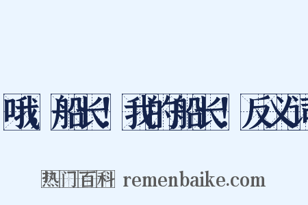 哦，船长！我的船长！反义词是什么意思的图片